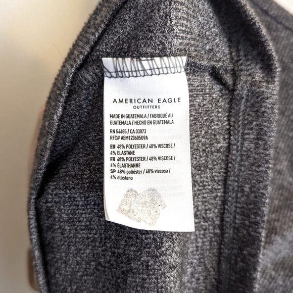 American Eagle AE Cropped Cinch-Front Tank Top - Picture 6 of 7